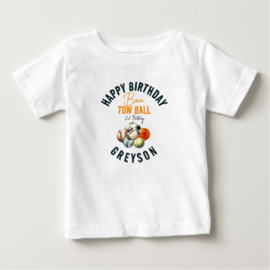 Camiseta Para Bebê Nascer 2 Ball Sport Themed Boy Party