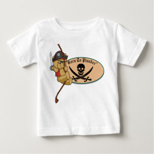Camiseta Para Bebê Nascer à pilhagem - pirata do urso de ursinho na