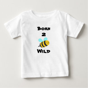 Camiseta Para Bebê Nascer a ser selvagem