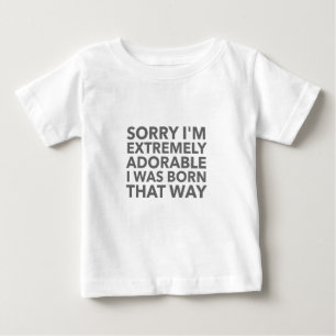 Camiseta Para Bebê Nascer Adorável Dessa Forma