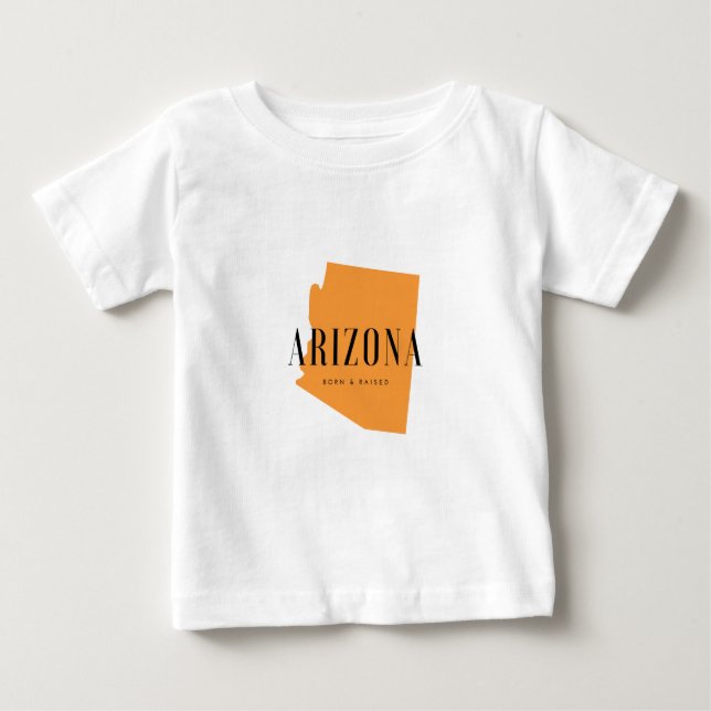 Camiseta Para Bebê Nascer de arizona e alto (Frente)