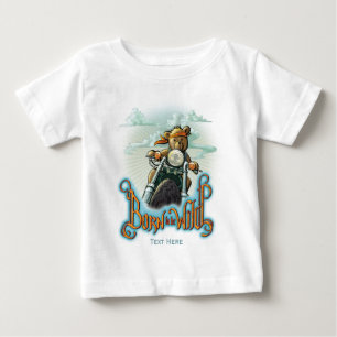 Camiseta Para Bebê Nascer de ser selvagem