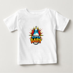 Camiseta Para Bebê Nascer de ser super