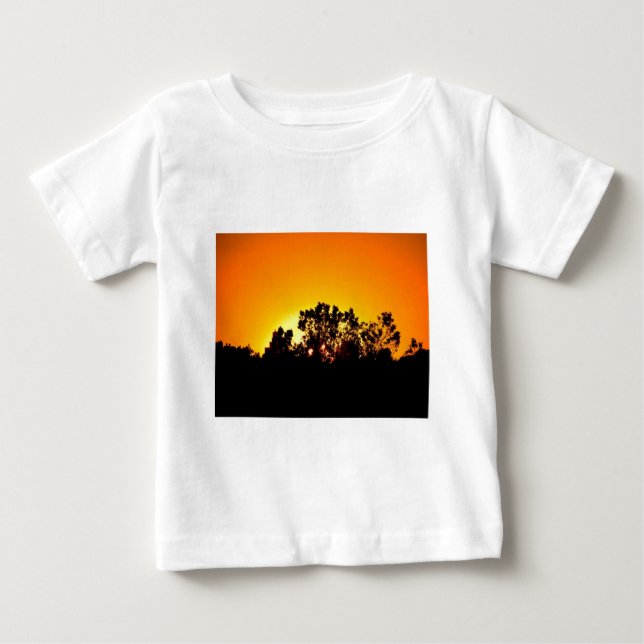 Camiseta Para Bebê Nascer do sol (Frente)