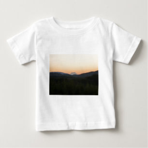 Camiseta Para Bebê Nascer do sol do Monte Rainier