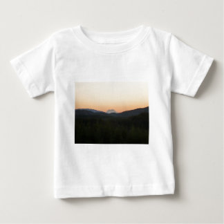 Camiseta Para Bebê Nascer do sol do Monte Rainier