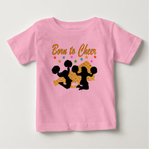 Camiseta Para Bebê NASCER Dourado PARA O CHEERLEADER MEGAPHONE CHEER