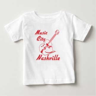 Camiseta Para Bebê Nashville. Cidade da música