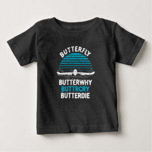 Camiseta Para Bebê Natação - Borboleta Butterfly
