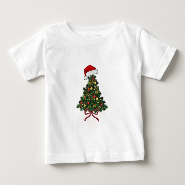 Camiseta Para Bebê Natal (Frente)