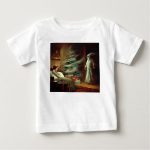 Camiseta Para Bebê Natal Carol Fantasma do Natal Presente