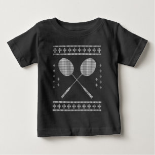 Camiseta Para Bebê Natal de Badminton