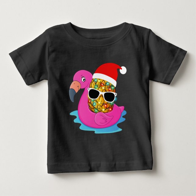 Camiseta Para Bebê Natal de Mele Kalikimaka em julho de 2021 (Frente)