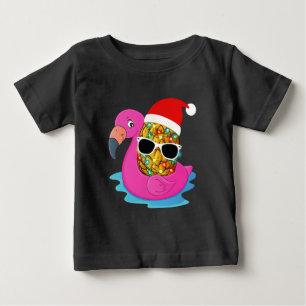 Camiseta Para Bebê Natal de Mele Kalikimaka no abacaxi de julho de 20