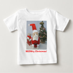 Camiseta Para Bebê Natal de MEOWry!