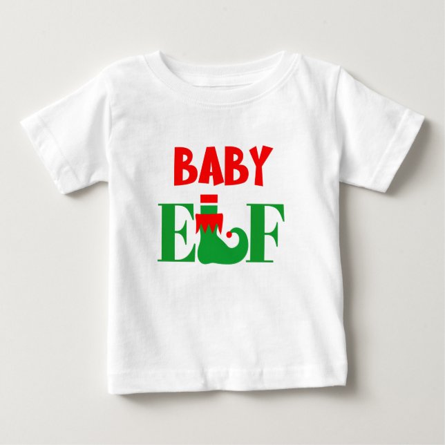 Camiseta Para Bebê Natal do Baby Elf (Frente)