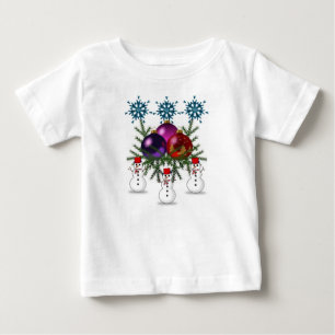 Camiseta Para Bebê Natal do Baby T-Shirt