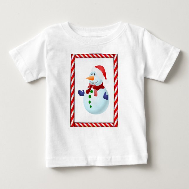 Camiseta Para Bebê Natal do Baby T-Shirt (Frente)