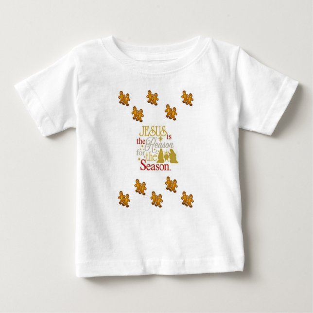 Camiseta Para Bebê Natal do Baby T-Shirt (Frente)
