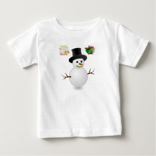 Camiseta Para Bebê Natal do Baby T-Shirt