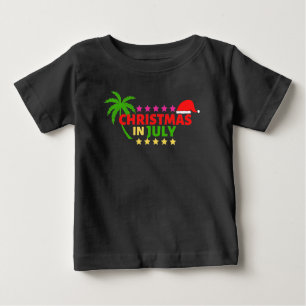 Camiseta Para Bebê NATAL EM JULHO T-Shirt