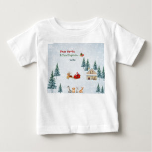 Camiseta Para Bebê Natal Familiar Personalizado