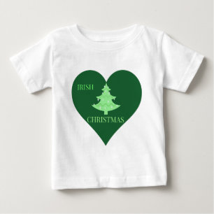 Camiseta Para Bebê Natal irlandês