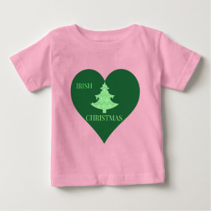 Camiseta Para Bebê Natal irlandês