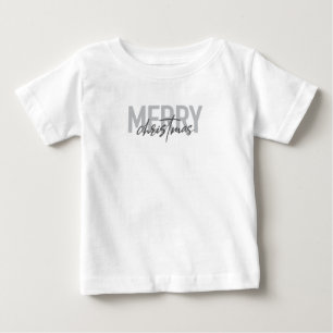 Camiseta Para Bebê Natal moderno, simples, legal e urbano
