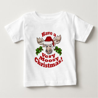Camiseta Para Bebê natal moosy