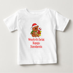 Camiseta Para Bebê Natal polonês de Wesolych Swiat