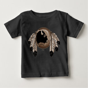 Camiseta Para Bebê Native Art Baby Jersey Shirt Metis Willife Shirt