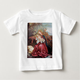 CAMISETA PARA BEBÊ NATIVIDADE COM ANJOS - MÁGICA DO NATAL