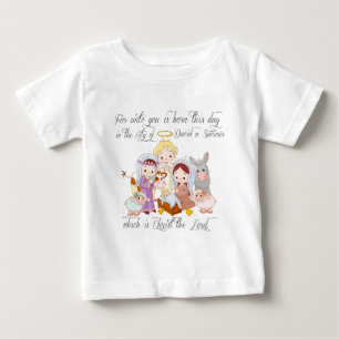 Camiseta Para Bebê Natividade de Jesus do bebê