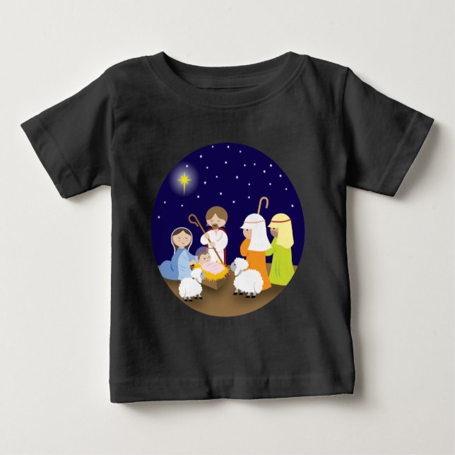 Camiseta Para Bebê Natividade do Senhor (Frente)