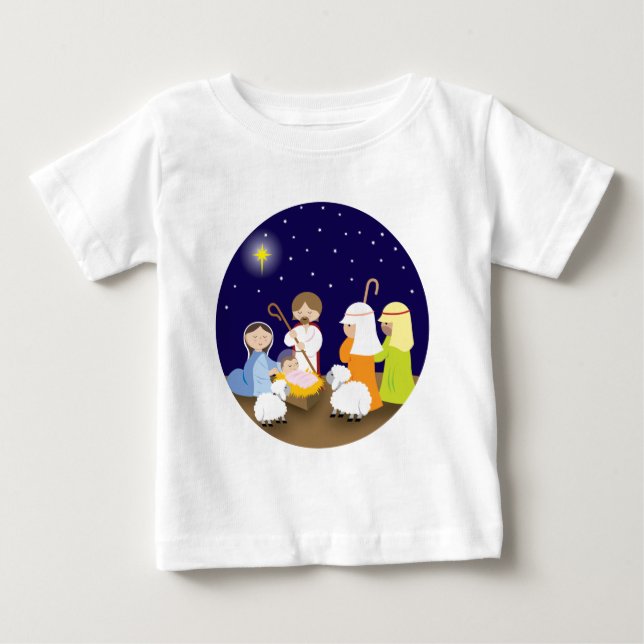 Camiseta Para Bebê Natividade do Senhor (Frente)