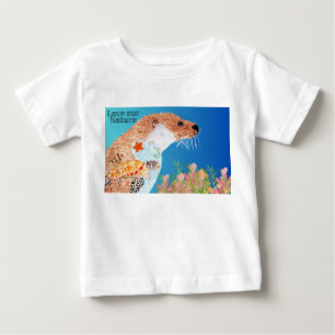 Camiseta Para Bebê Nature Otter