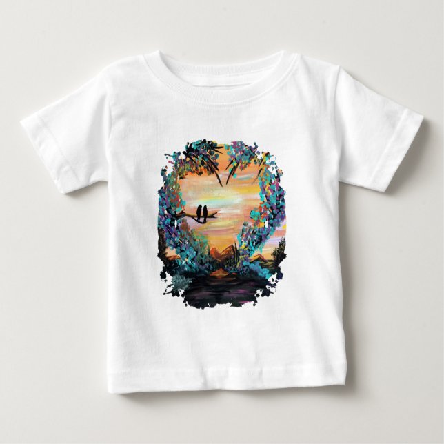 Camiseta Para Bebê Natures Love (Frente)