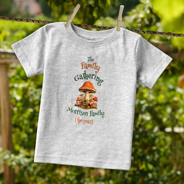 Camiseta Para Bebê Natureza Personalizar Menina Retrô Familiar (Criador carregado)