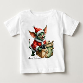 Camiseta Para Bebê Naughty List Delivery: The Goblin Clause Chronicle