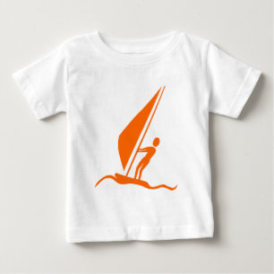 Camiseta Para Bebê Navegação - Laranja
