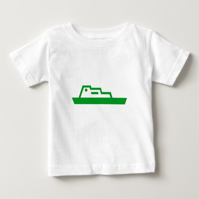 Camiseta Para Bebê Navio (Frente)