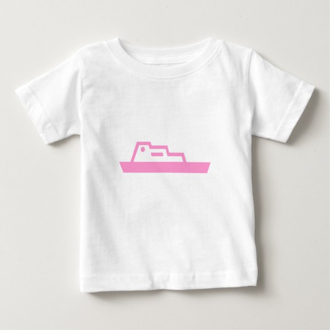Camiseta Para Bebê Navio (Frente)