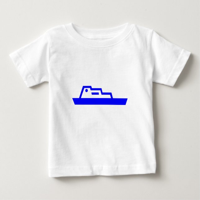 Camiseta Para Bebê Navio (Frente)