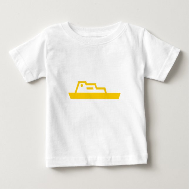 Camiseta Para Bebê Navio (Frente)