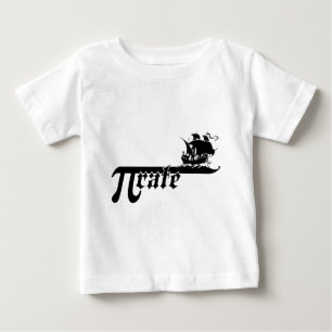 Camiseta Para Bebê Navio da taxa do Pi