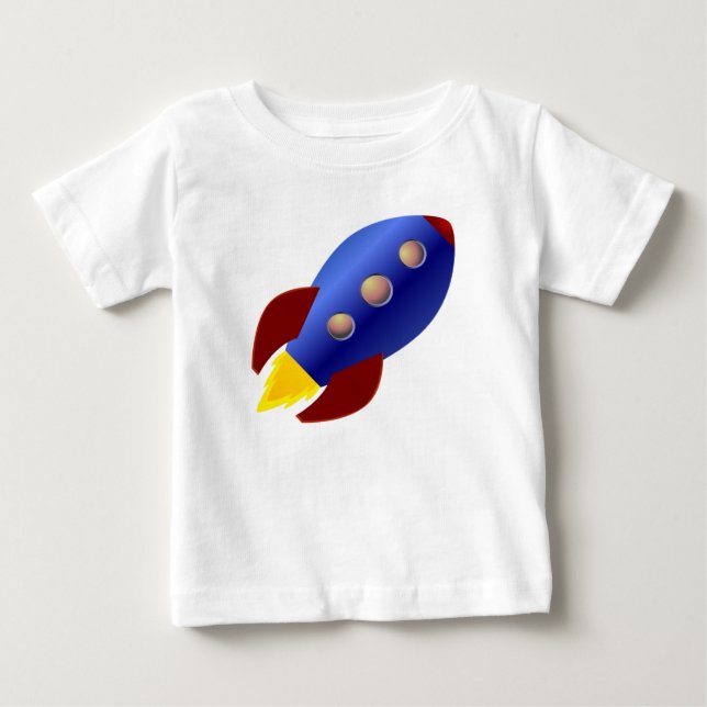 Camiseta Para Bebê Navio de Rocket (Frente)