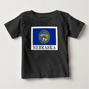 Camiseta Para Bebê Nebraska