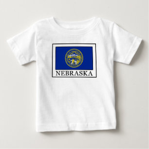 Camiseta Para Bebê Nebraska