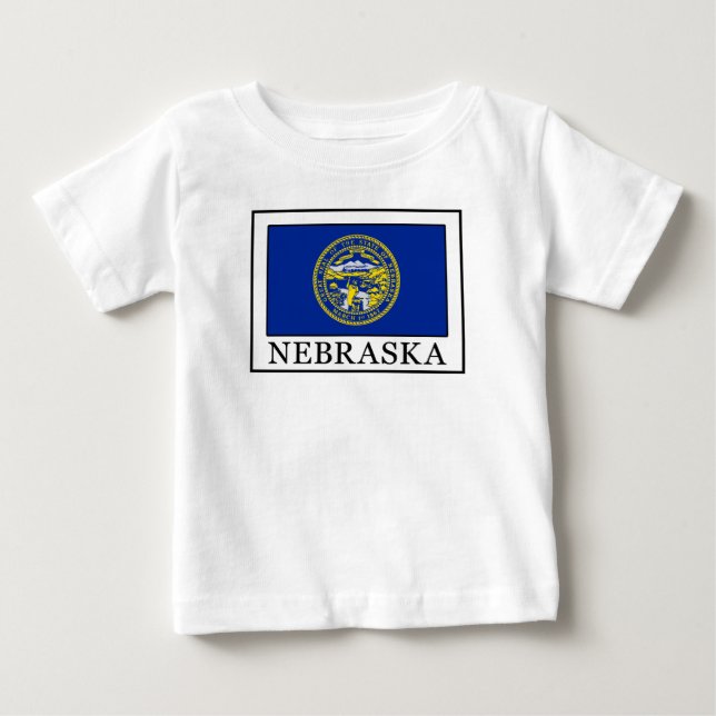 Camiseta Para Bebê Nebraska (Frente)